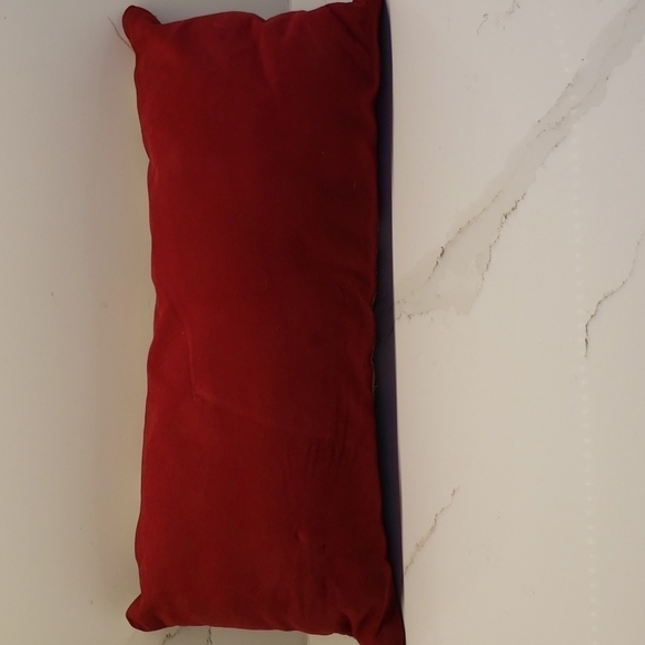 TAPESTRY rectangle decorative pillow Christmas Holiday 17"l x 7"w zipper enclosu - Picture 5 of 10